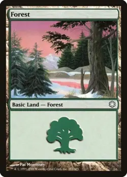 Forest (383) - Medium Play MTG Coldsnap Theme Deck Reprints - Image 1