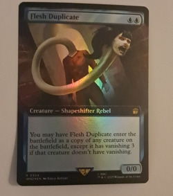 Flesh Duplicate Extended Art FOIL NM/M Doctor Who Magic the Gathering MTG - Image 1