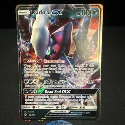Pokemon Darkrai GX Holo Card 88/147 Sm-Burning Shadows - Image 1