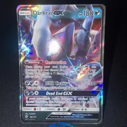 Pokemon Darkrai GX Holo Card 88/147 Sm-Burning Shadows - Image 2