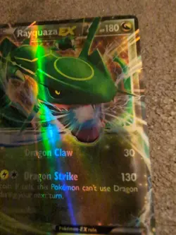Rayquaza-EX 60/108 Holo Ultra Rare Pokemon card from the XY Roaring Skies set. - Image 3