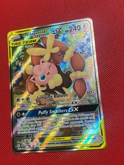 Mega Lopunny & Jigglypuff GX Alternate Art 226/236 Cosmic Eclipse Pokemon Card - Image 5