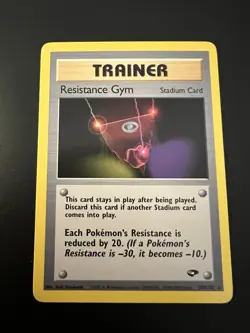 Resistance Gym 109/132 Gym Challenge Unlimited 2000 Pokemon Card Rare NM - Image 1