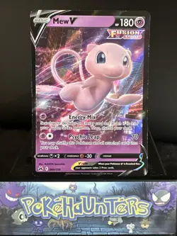 Pokemon Card Mew V 060/159 Crown Zenith Half Art Ultra Rare L/P - Image 1