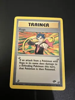 Koga 106/132 Gym Challenge Unlimited 2000 Pokemon Card Rare LP - Image 1