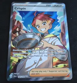 Crispin 164/142 Stellar Crown Full Art Ultra Rare Holo Pokemon Card NM - Image 2