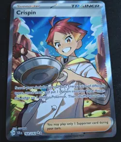 Crispin 164/142 Stellar Crown Full Art Ultra Rare Holo Pokemon Card NM - Image 3