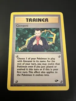 Giovanni 104/132 Gym Challenge Unlimited 2000 Pokemon Card Rare NM - Image 1