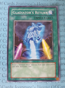 GLAS-EN059 Gladiator's Return Yu-Gi-Oh Card 1st Edition - Image 1