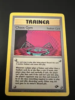 Chaos Gym 102/132 Gym Challenge Unlimited 2000 Pokemon Card Rare NM - Image 1