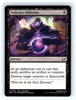 4X Embrace Oblivion #98 Regular Common Instant MTG 2025 Edge of Eternities 4X - Image 1