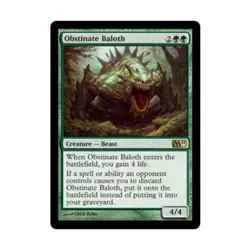 WOTC MtG M11 Obstinate Baloth (R) (Foil) VG - Image 1