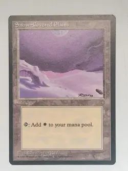 Snow-Covered Plains - Ice Age (ICE) - #350 - Magic: The Gathering - MTG - NM - Image 1