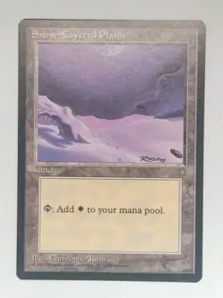 Snow-Covered Plains - Ice Age (ICE) - #350 - Magic: The Gathering - MTG - NM - Image 2