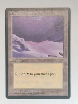 Snow-Covered Plains - Ice Age (ICE) - #350 - Magic: The Gathering - MTG - NM - Image 3