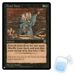CRUEL TUTOR Mystery Booster/the List Magic MTG MINT CARD - Image 1