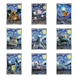 Pokemon Pikachu Starry Night Van Gogh Beautiful Moon ACG - Charizard, Snorlax + - Image 1