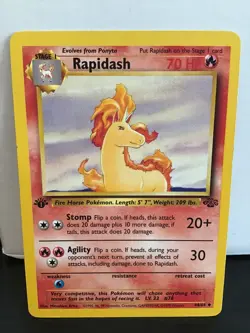 Rapidash 44/64 Pokemon Jungle 1st Edition Uncommon - Image 1