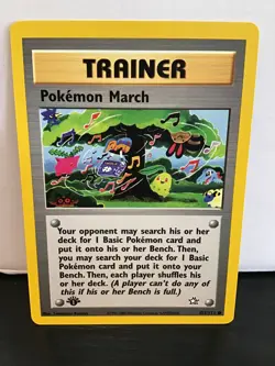 1st Edition Pokemon March 102/111 Pokemon Neo Genesis Common - Image 1