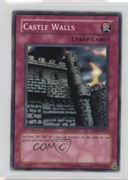 Castle Walls 1st Ed. YuGiOh Starter Deck #YSD-EN033 2006 READ - Image 1