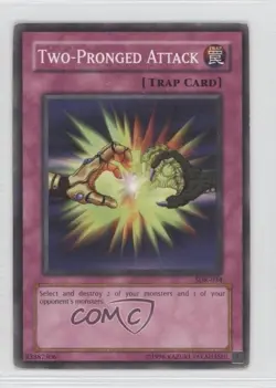 Two-Pronged Attack Unlimited YuGiOh Starter Deck Kaiba #SDK-034 2002 READ - Image 1