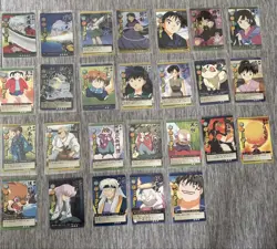 Lot of 26 Vintage Japanese TCG CCG InuYasha Fuhoufuda Gassen Card G56560 - Image 1