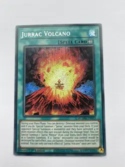 BLMM-EN019 Jurrac Volcano : Secret Rare 1st Edition Mint YuGiOh Card - Image 1