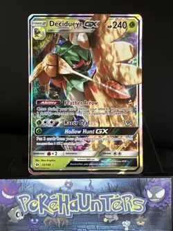 Pokemon Card Decidueye GX 12/149 Sun & Moon Half Art Rare NM - Image 1