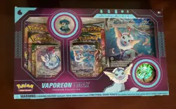 Pokemon TCG Vaporeon VMAX Premium Collection Box New Factory Sealed RARE 820650101618 - Image 2