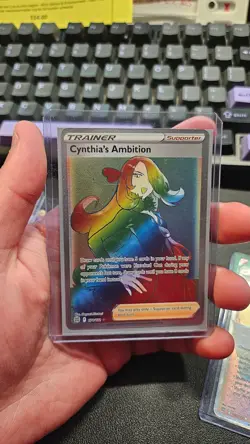 Cynthia's Ambition Brilliant Stars 178/172 Secret Rare Full Art Holo Pokemon TCG - Image 1