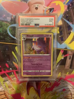 2022 POKEMON SWORD & SHIELD LOST ORIGIN #066 GENGAR-HOLO PSA 9 - Image 1