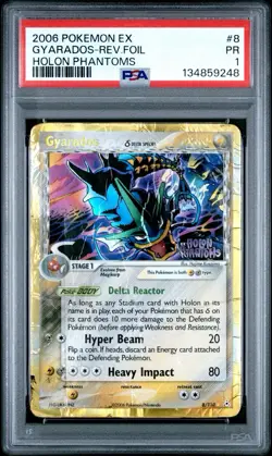 PSA 1 Gyarados EX Holon Phantoms Reverse Holo Foil #8 Stamped 2006 Pokemon PR - Image 1