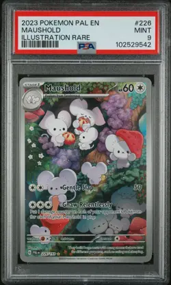 2023 POKEMON PAL EN MAUSHOLD ILLUSTRATION RARE #226 MINT PSA 7 - Image 1
