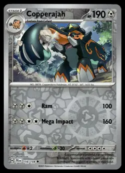 Copperajah 110/159 Uncommon Journey Together Pokemon Reverse Holo NM - Image 1