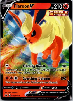 Flareon V SWSH149 Holo Promo Sword & Shield Promo Pokemon Near Mint - Image 1