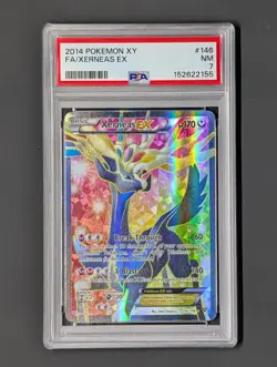 2014 POKEMON XY FA / XERNEAS EX NM 7 PSA #146 - Image 1