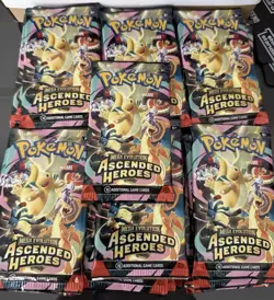 Pokemon TCG Mega Evolution Ascended Heroes Booster Packs Sealed Lot Of 50 - Image 1