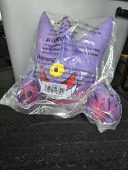 *OFFICIAL* Mega Gengar SEALED Pokemon Center Original Plushie 10 3/4 x 13 in - Image 1