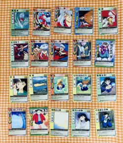 Lot of 20 Vintage Japanese TCG CCG InuYasha Fuhoufuda Gassen Card G56558 - Image 1