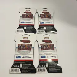 4x Pokemon TCG Scarlet & Violet Destined Rivals Packs Full Art Set - Image 2