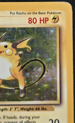 Raichu 14/102 Holo Pokemon Base Set HP - Image 4