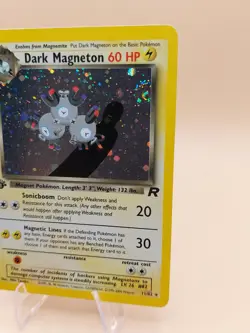 Dark Magneton 1st Edition Holo Rare Team Rocket 11/82 Pokemon - WOTC 1999 SWIRL - Image 2