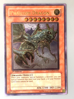 yugioh Phantom Dragon LODT-EN041 Ultimate Rare 1st Ed near mint - Image 1