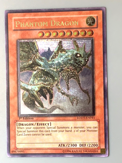 yugioh Phantom Dragon LODT-EN041 Ultimate Rare 1st Ed near mint - Image 2
