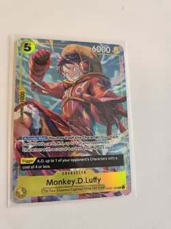 One Piece Monkey D. Luffy OP07-109 Illustration Box Vol. 3 Promo Holo - Image 2