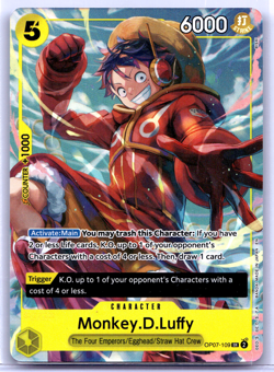 Monkey.D.Luffy OP07-109 Full Art - One Piece Illustration Box Vol. 3 Foil Promo - Image 1