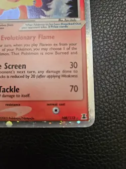 Pokemon Flareon Ex 108/113 Ex Specie Delta Ultra Rare Holo ITA Nintendo Cards - Image 3