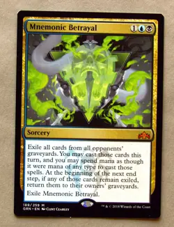 MTG MNEMONIC BETRAYAL (X1) GUILDS OF RAVNICA NM NEVER PLAYED Magic Card - Image 1