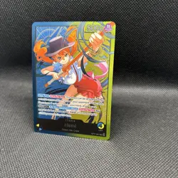 One Piece TCG Nami OP11-041 Learn Together Deck Promo Leader Card English - Image 3