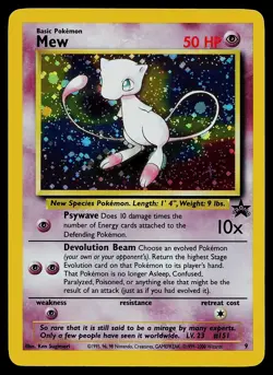 Pokemon Card - Mew Wizards Black Star Promos 9 Holo Promo - Image 1